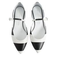 Silhouetta Black & White stripe Mary Jane shoes