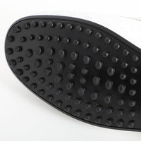 Square Leather Moccasin White