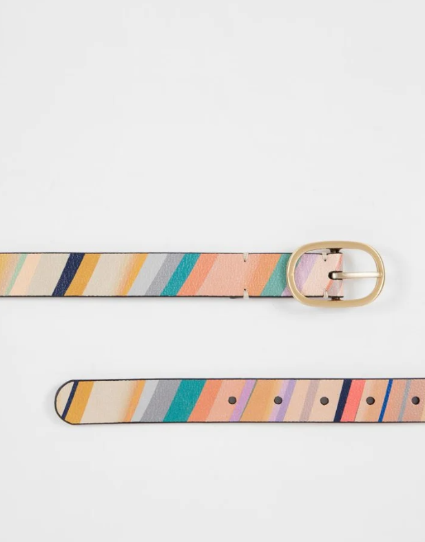 Dusky Swirl Leather belt