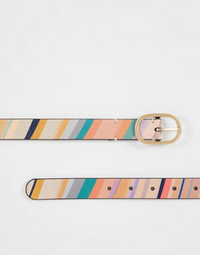 Dusky Swirl Leather belt