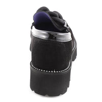 Black Suede Moccasin with Crystal