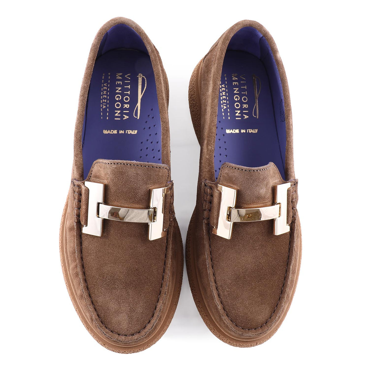 Tan Suede Leather Loafers