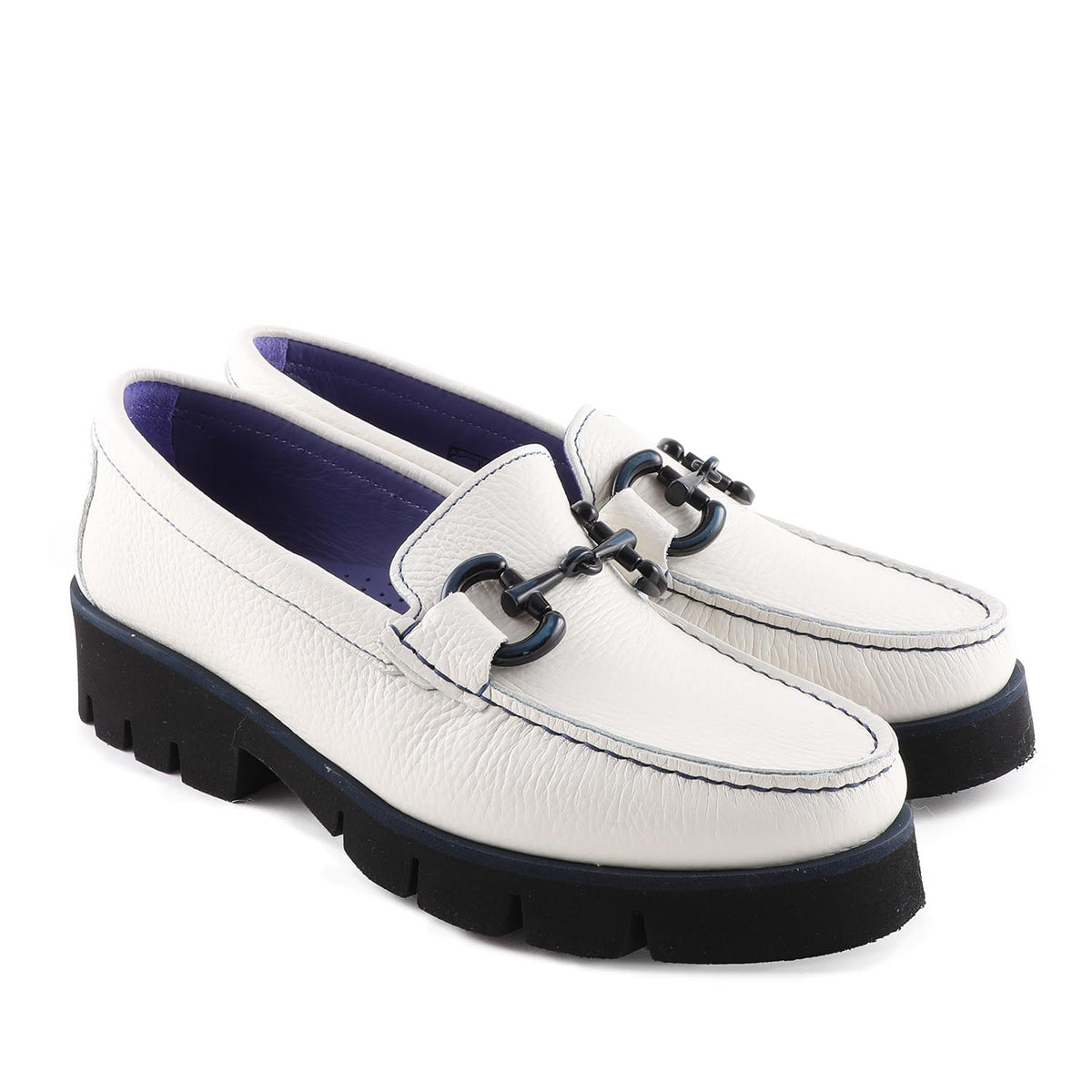 White Leather Loafer