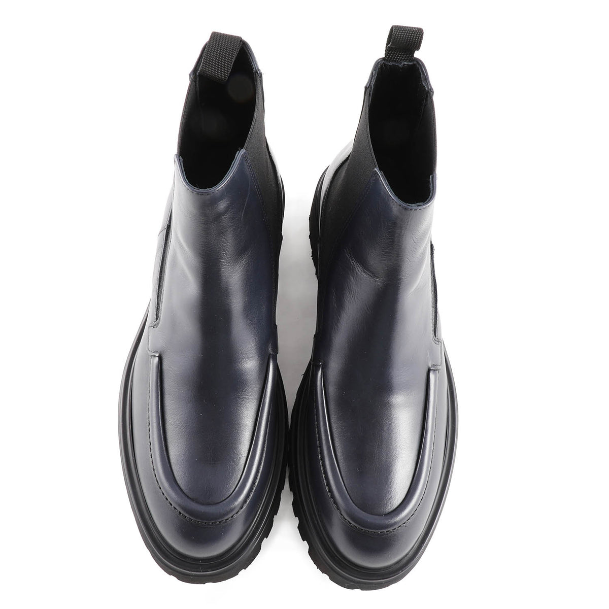 Willard Chunky Leather Chelsea Boot Blue