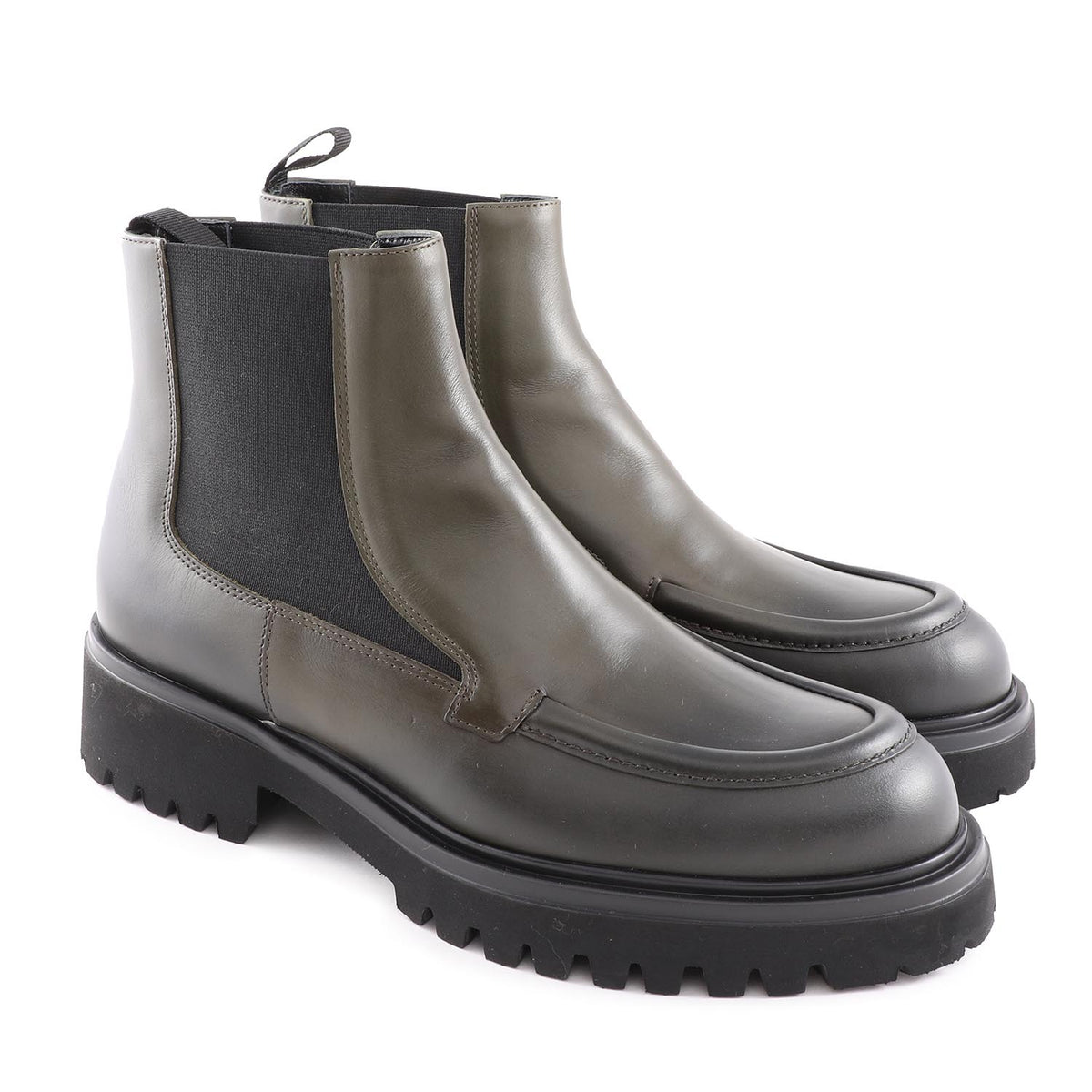 Willard Chunky Leather Chelsea Boot Military