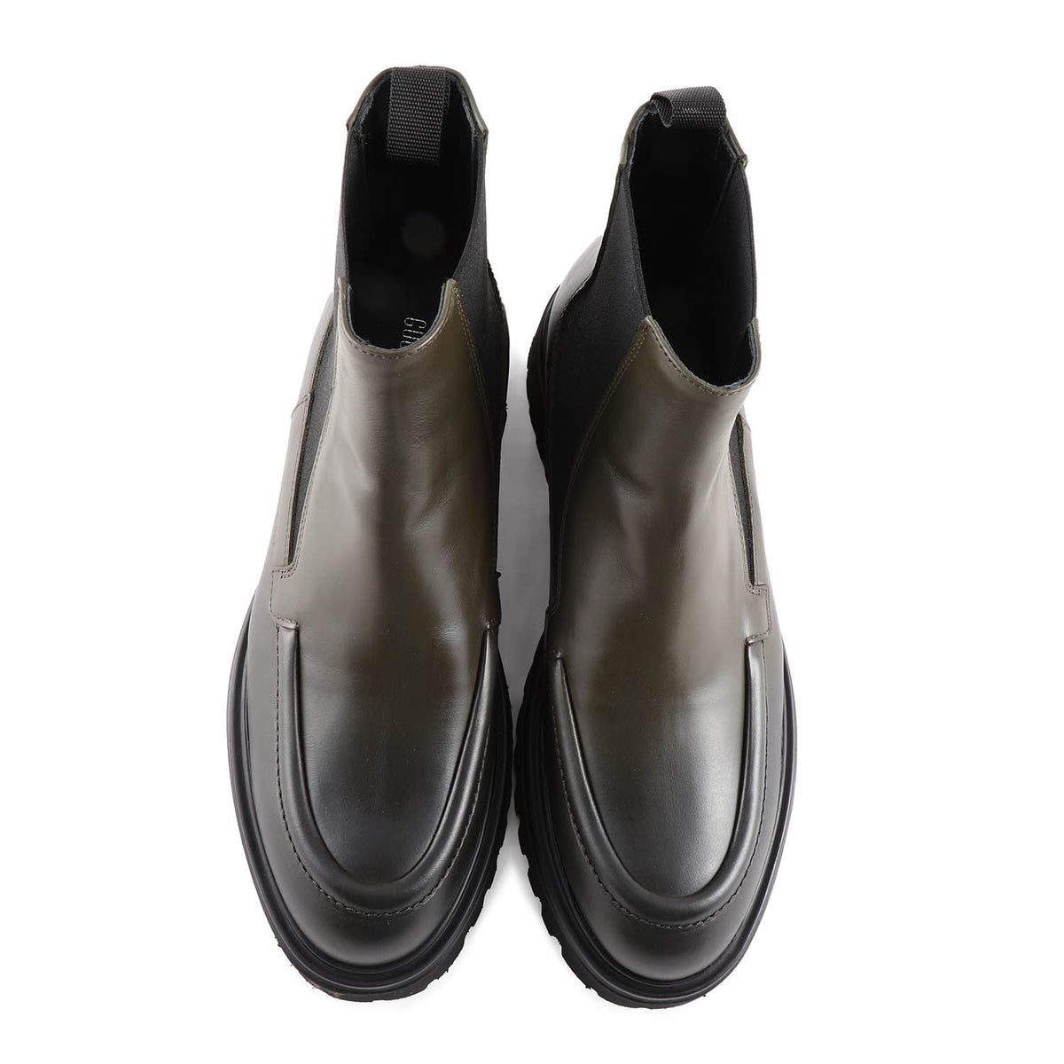 Willard Chunky Leather Chelsea Boot Military