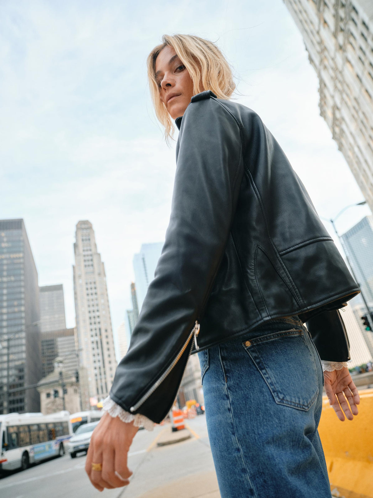 Frances Biker Jacket Black