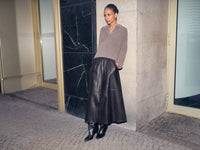 Deena Leather Skirt