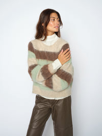 Suvi Stripe Knit Frosty Green