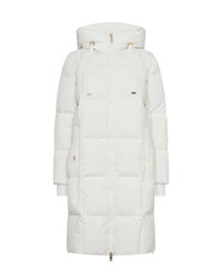 Nova Square Down Coat Off White