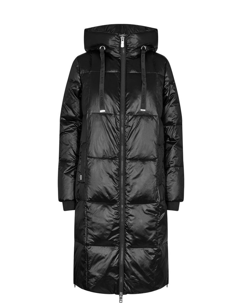 Nova Metallic Down Coat Black