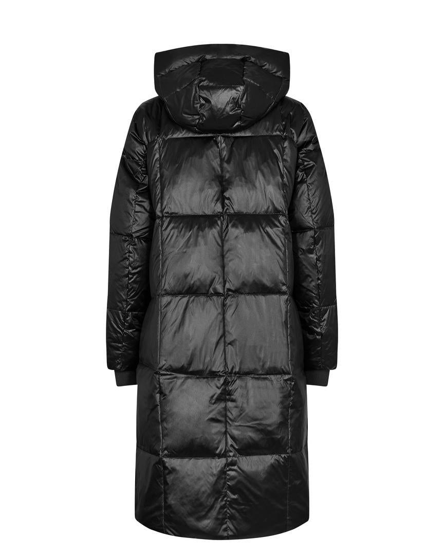 Nova Metallic Down Coat Black