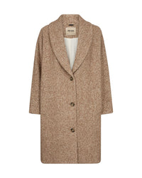 Adelaide Herringbone Coat Tannin