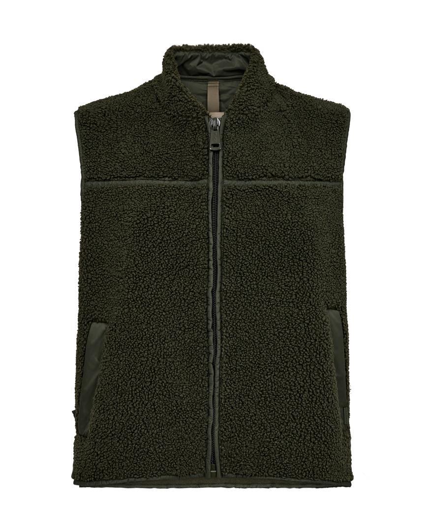Rowe Teddy Waistcoat Forest Night
