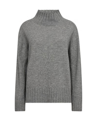 Aima Cashmere Highneck Knit Sharkskin