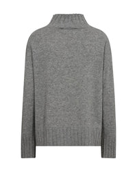 Aima Cashmere Highneck Knit Sharkskin