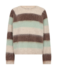Suvi Stripe Knit Frosty Green