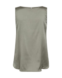 Astrid V-Neck Silk Tank Top Shadow