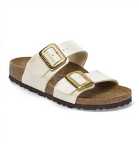 Sydney Cushion Buckle Sandal Graceful Pearl White