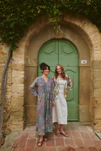 Boho Garden Ecru Kimono