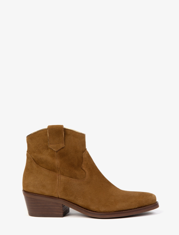 Cassidy Suede Cowboy Boot Tan