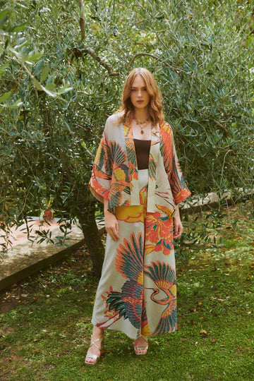 Crane Stone Kimono