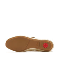 DELICATO Leather Mary Janes Gold