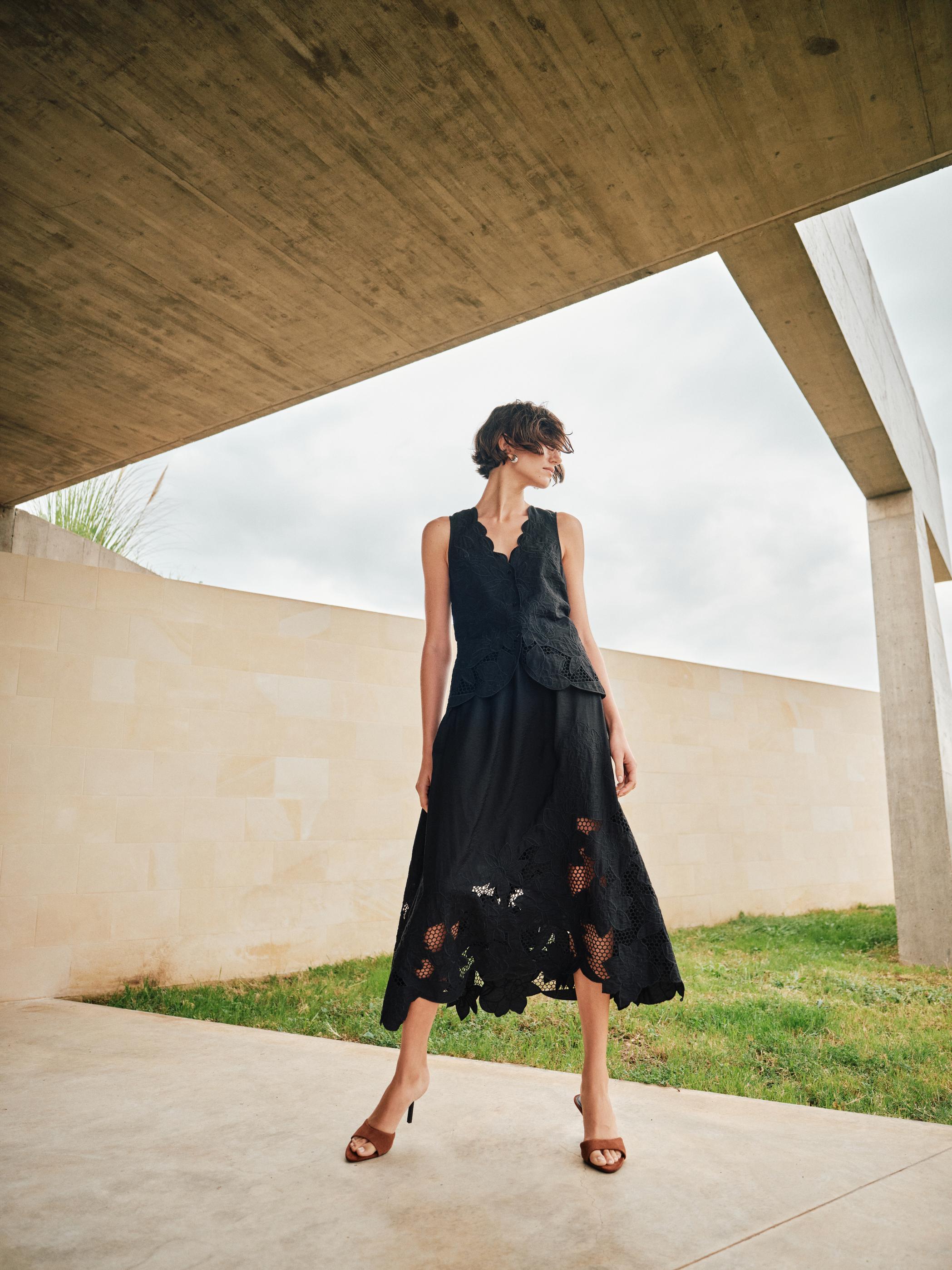 Zorai Brodie Skirt Black | Mos Mosh | The SHOE GALLERY – The Shoe