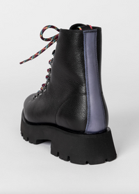Black Leather 'Dakota' Ankle Boot