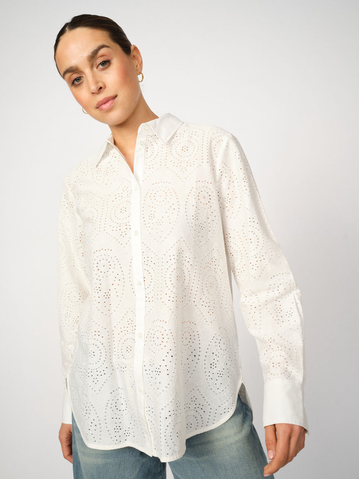 Elinda Sina Lace Blouse Ecru