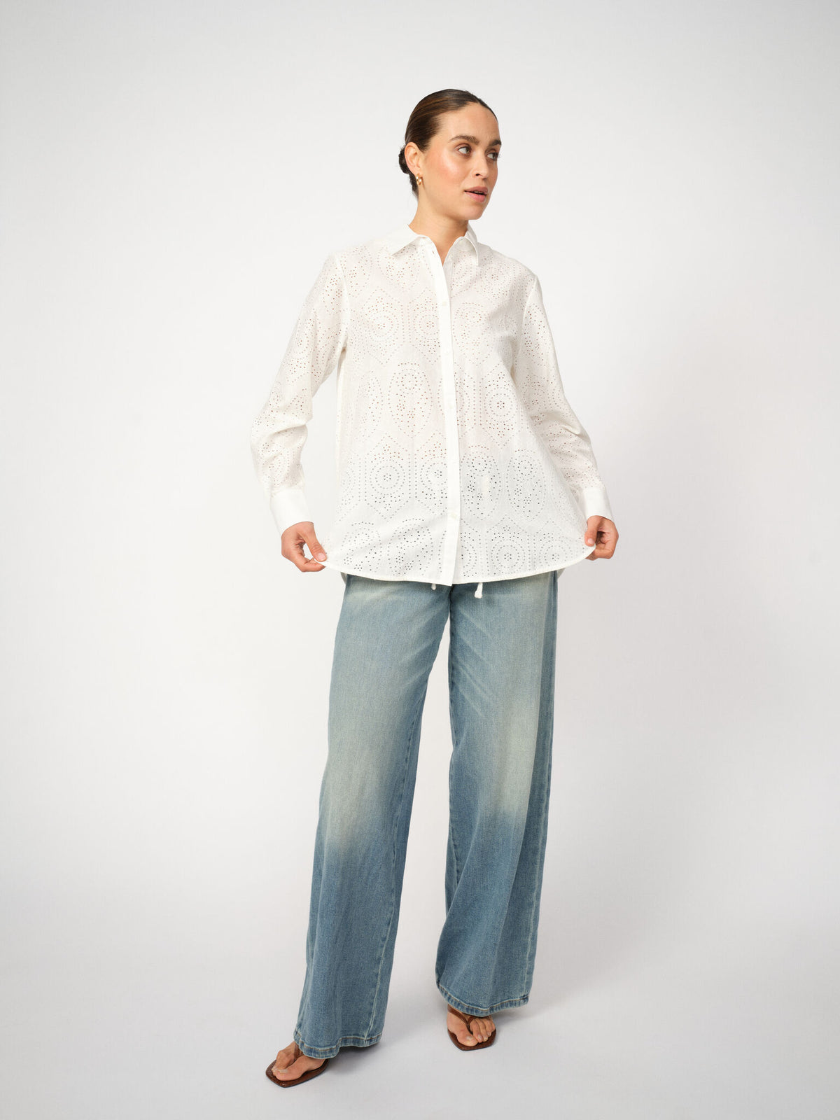Elinda Sina Lace Blouse Ecru