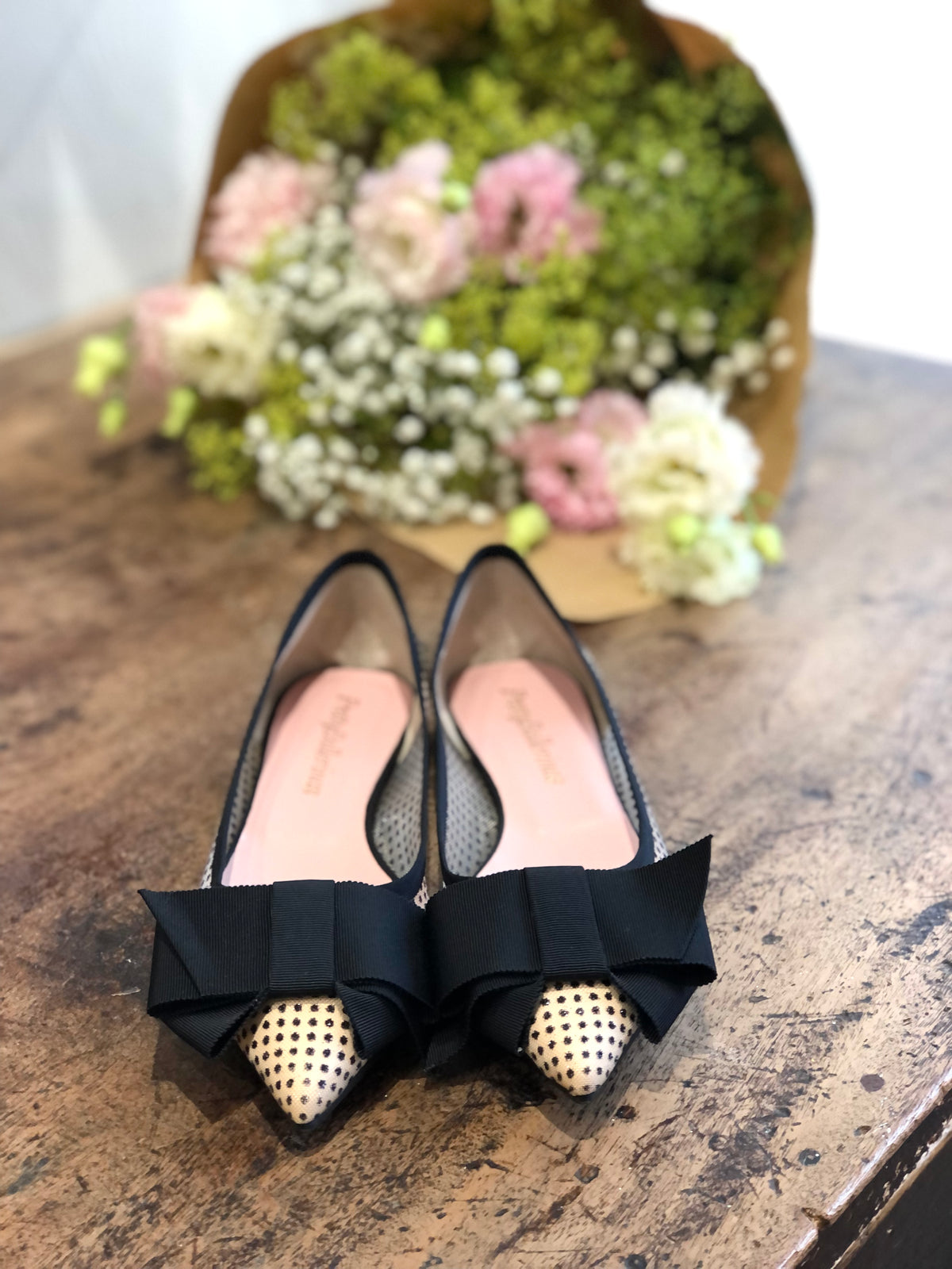 Ella Ballerina Black Mesh