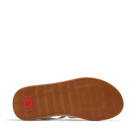 F Mode Leather Flatform Fisherman Sandals Urban White