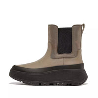 F-Mode Water-Resistant Chelsea Boots Minky Grey SALE