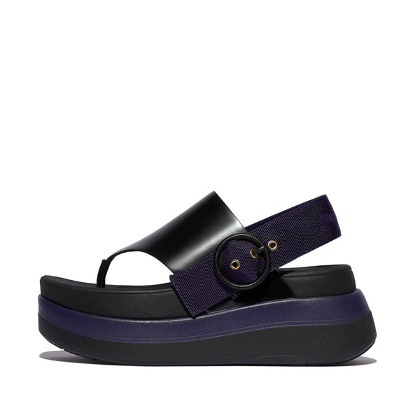 F-Mode Stack X Rocksanda Toe-Post Sandals Black Ink