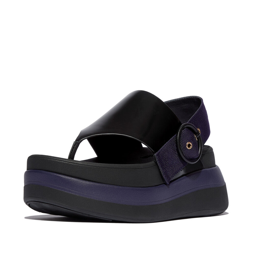 F-Mode Stack X Rocksanda Toe-Post Sandals Black Ink – The Shoe Gallery
