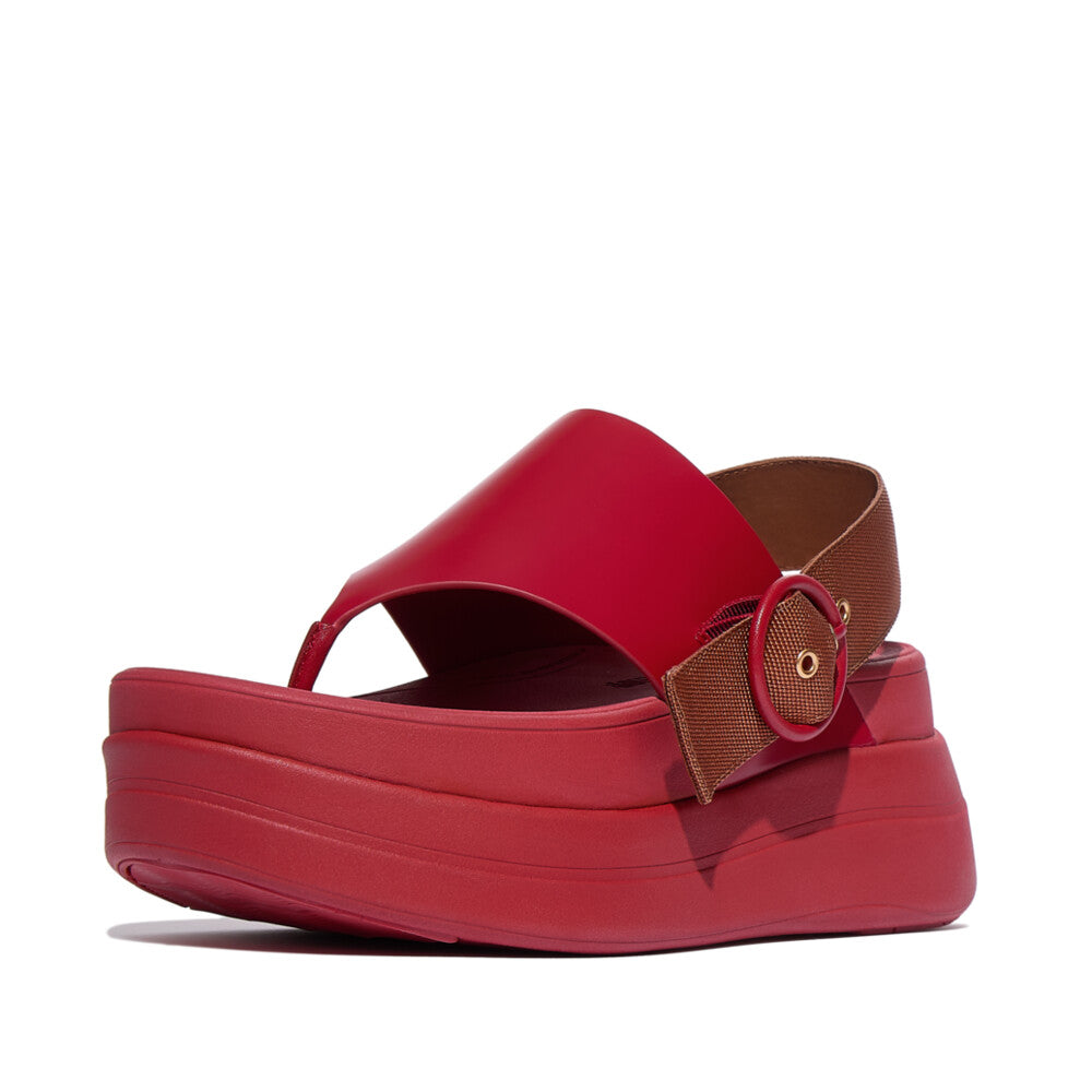 F-Mode Stack X Rocksanda Toe-Post Sandals Crimson Tan – The Shoe