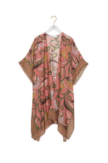 One Hundred Stars Giant Kantha Throwover on hanger