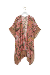 One Hundred Stars Giant Kantha Throwover on hanger