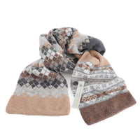 Green Grove Weavers Lennox Fairisle Scarf Sandstone