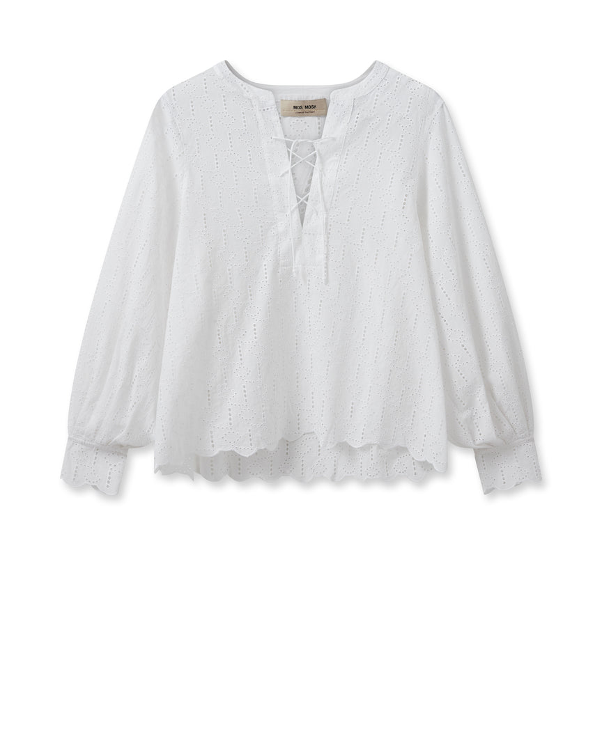 Yen Anglaise Blouse White