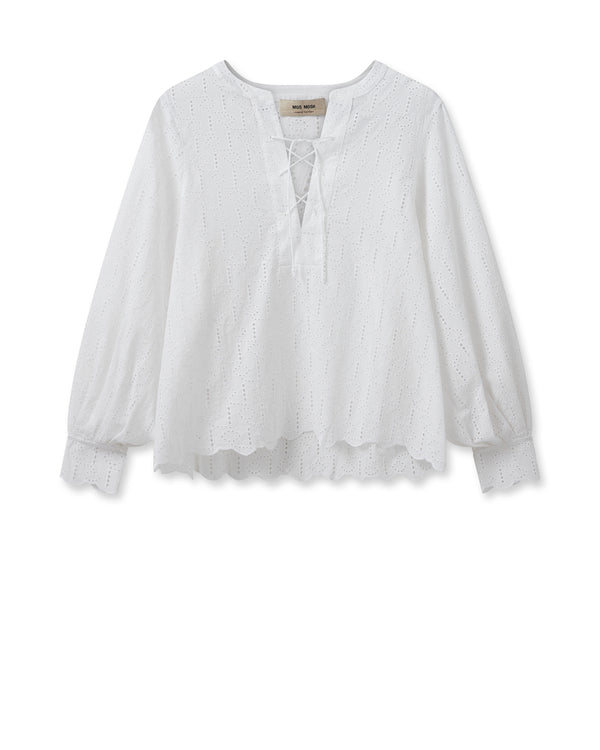 Yen Anglaise Blouse White