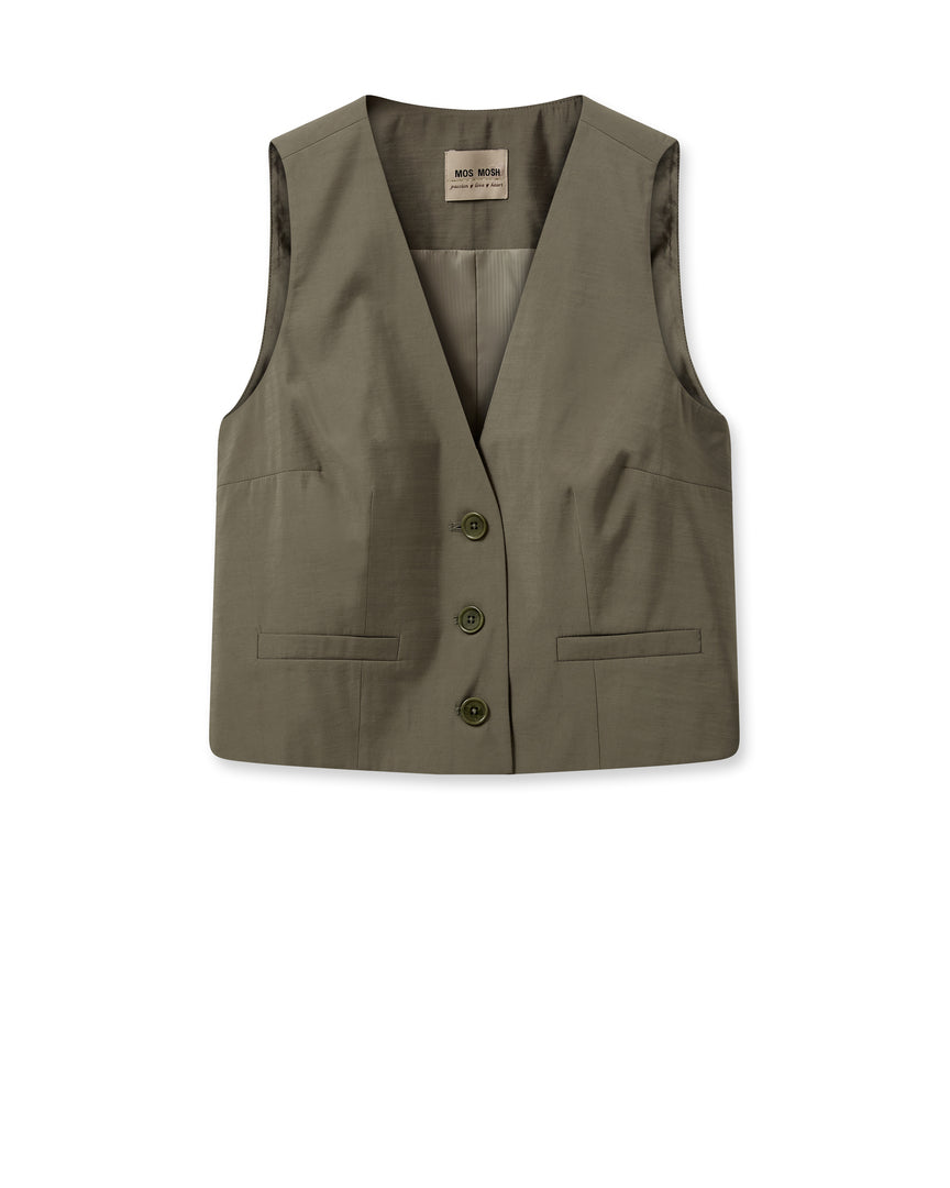 Lua Edena Vest Dusty Olive