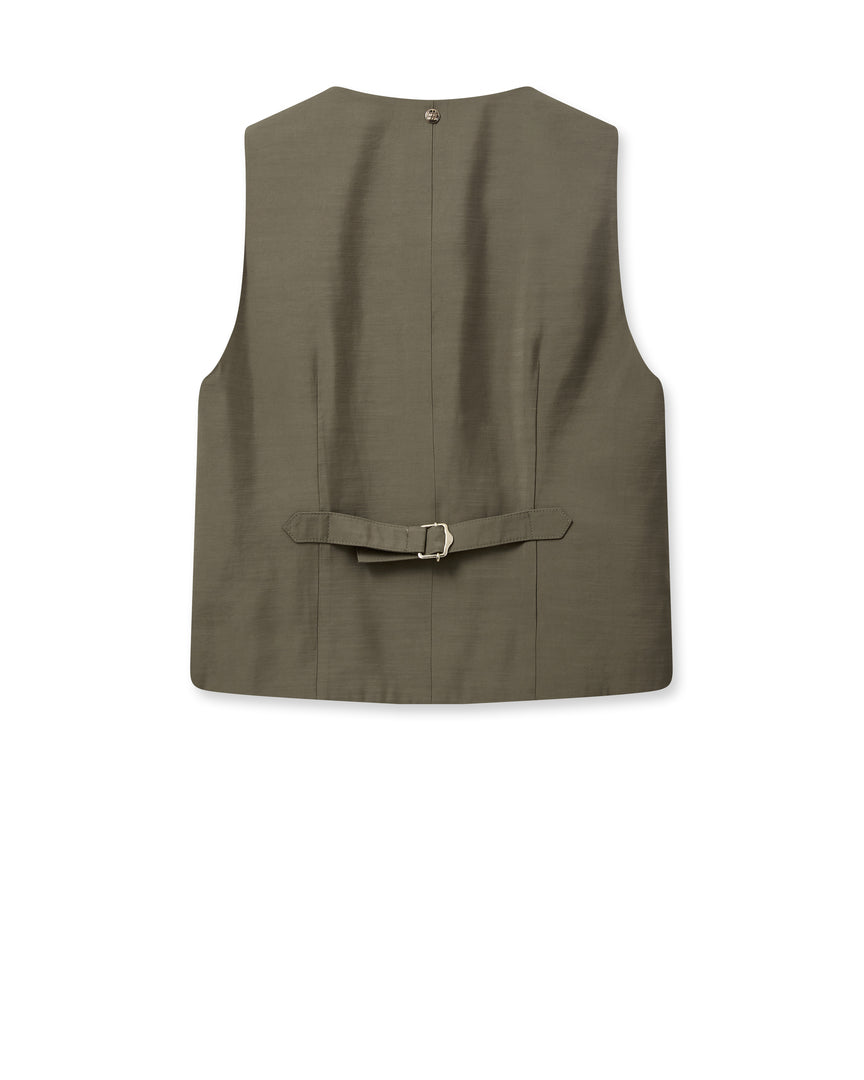 Lua Edena Vest Dusty Olive