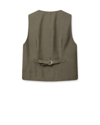 Lua Edena Vest Dusty Olive