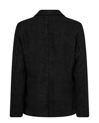 Amelina Linen Blazer Black