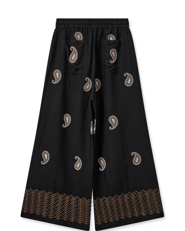 Lari Embroidered Pant Black