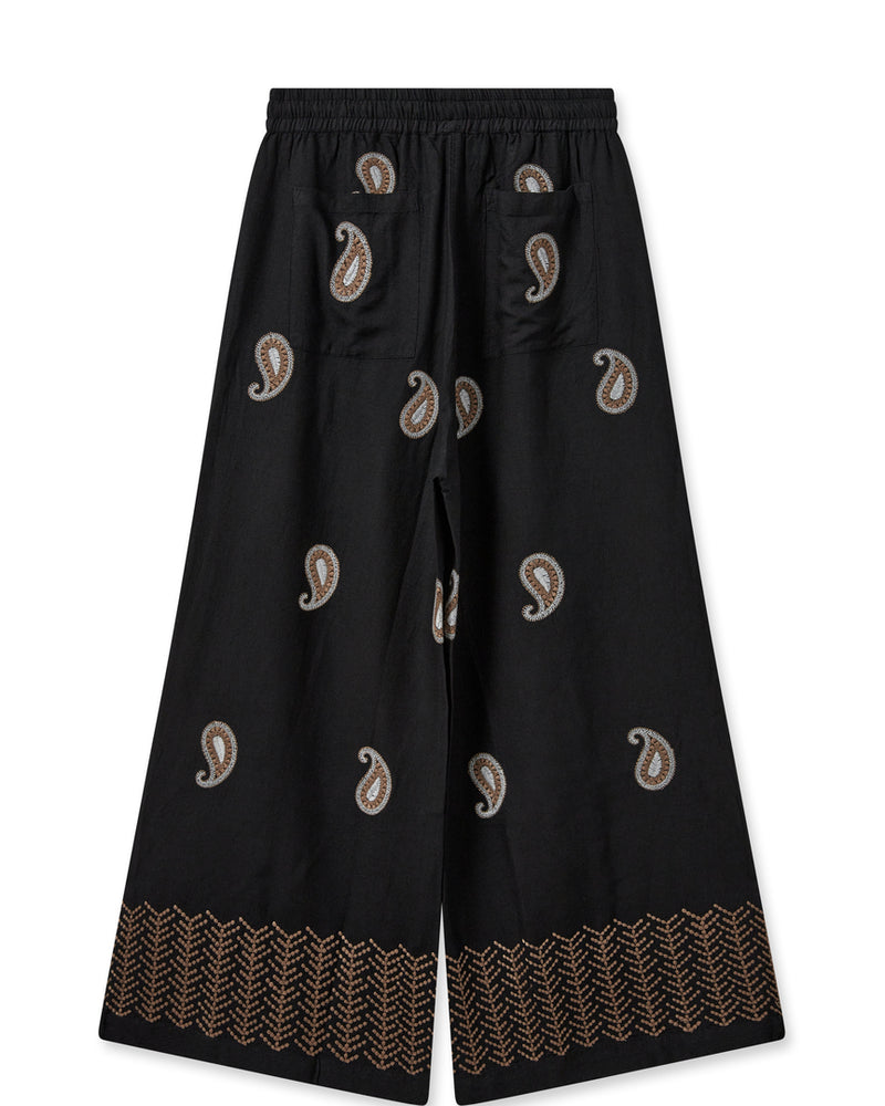 Lari Embroidered Pant Black