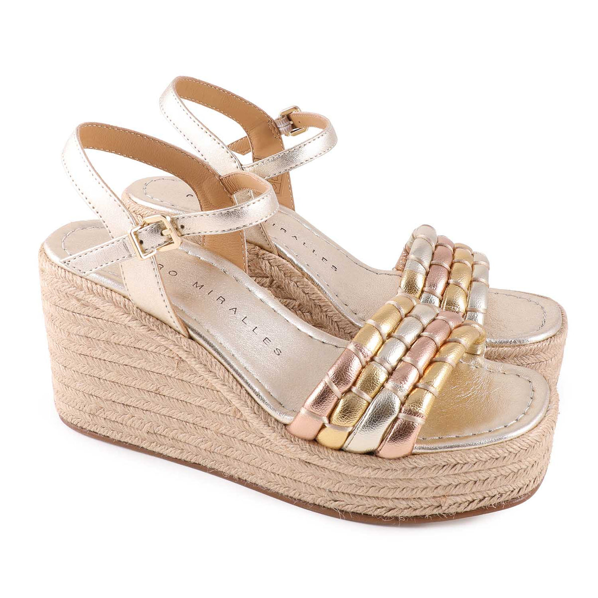 Haria Leather Wedge Sandal