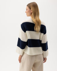 Cajsa Sweater Off White/Navy